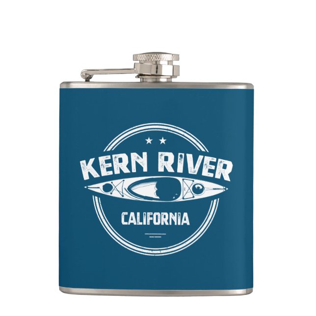 Kern River California Kayaking Flask (Front)