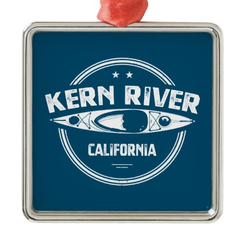 Kern River California Kayaking Metal Ornament