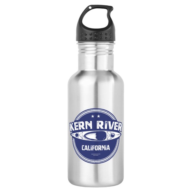Kern River California Kayaking Stainless Steel Water Bottle (Front)