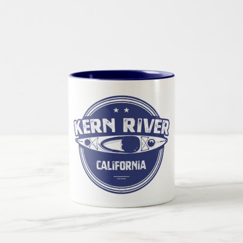 Kern River California Kayaking Two_Tone Coffee Mug