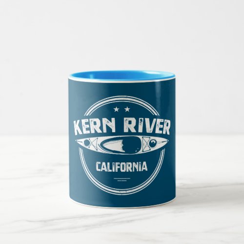 Kern River California Kayaking Two_Tone Coffee Mug