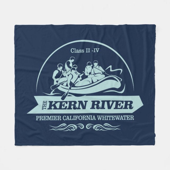 Kern River (rafting 2) Fleece Blanket (Front (Horizontal))