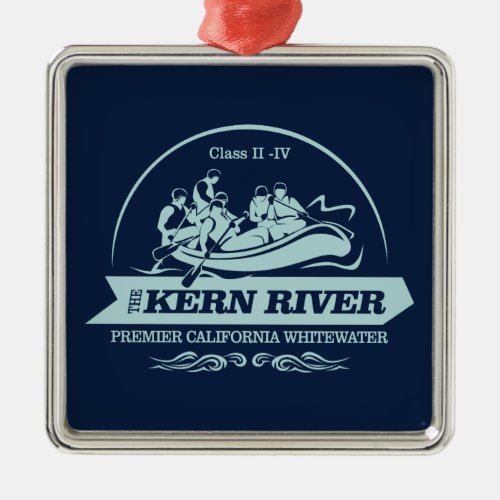 Kern River rafting 2 Metal Ornament