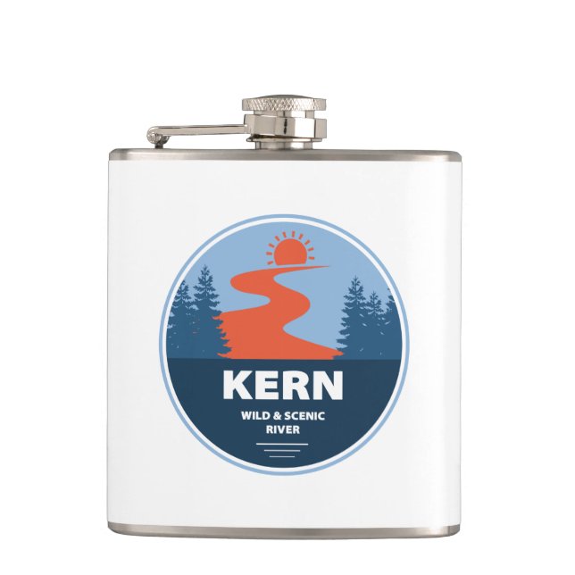 Kern Wild And Scenic River Flask (Front)