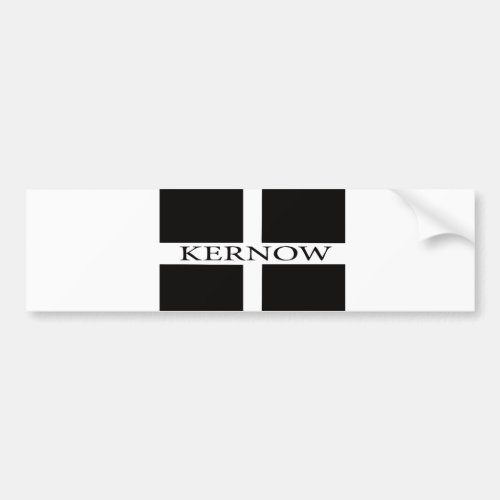 Kernow Cornwall flag Bumper Sticker