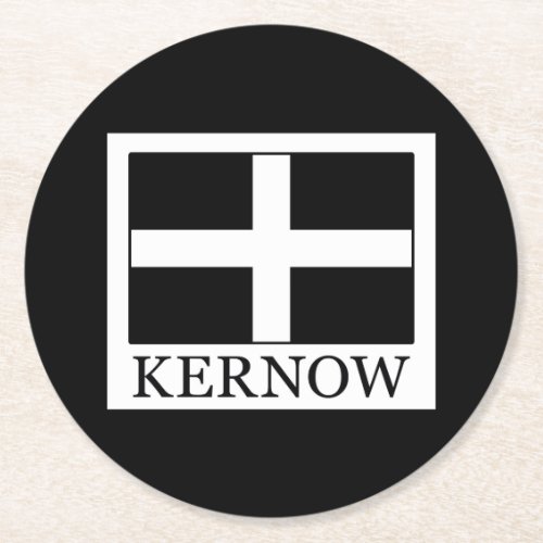 Kernow Round Paper Coaster