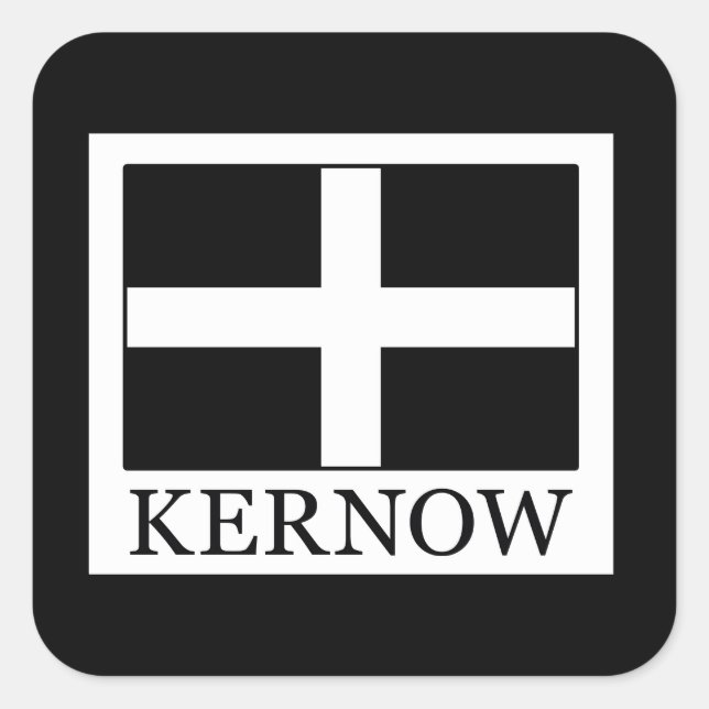 Kernow Square Sticker (Front)