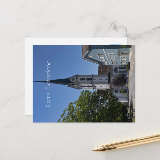 Kerns, Obwalden, Switzerland Postcard (Front/Back In Situ)