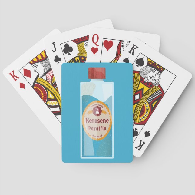 Kerosene Bottle Parffin Poker Cards (Back)