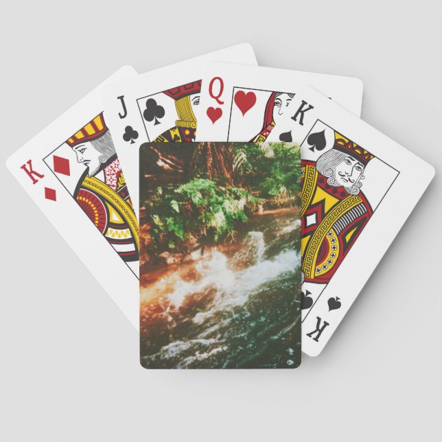 Kerosene Creek, Rotorua, New Zealand  Poker Cards (Back)