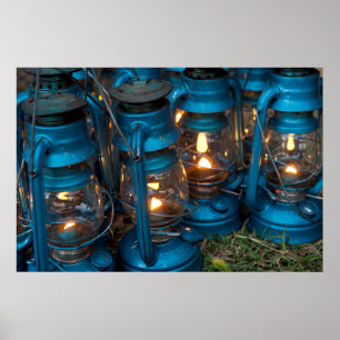 Kerosene Lamps   Ol Pejeta Bush Camp Poster
