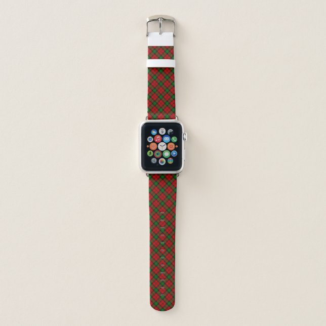 Kerr Clain Tartan Plaid Pattern Apple Watch Band (Front)