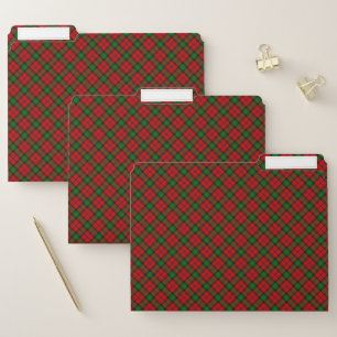 Kerr Clain Tartan Plaid Pattern File Folder