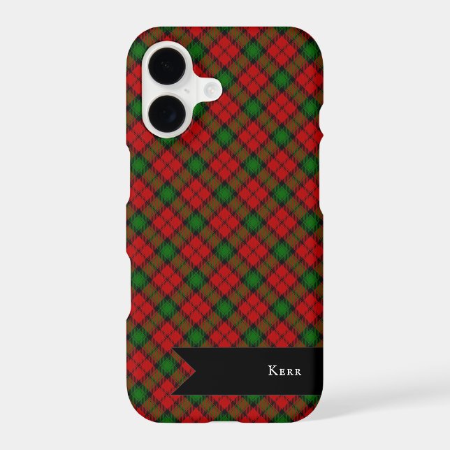 Kerr Clain Tartan Plaid Pattern iPhone Case (Back)