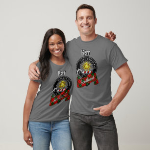 Kerr Clan Badge & Tartan T-Shirt