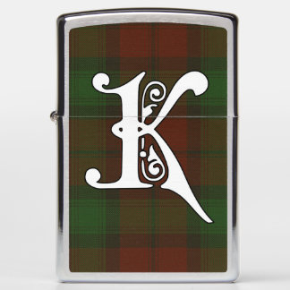 Kerr Clan Tartan Monogram Zippo Lighter