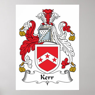 Kerr Family Crest Poster