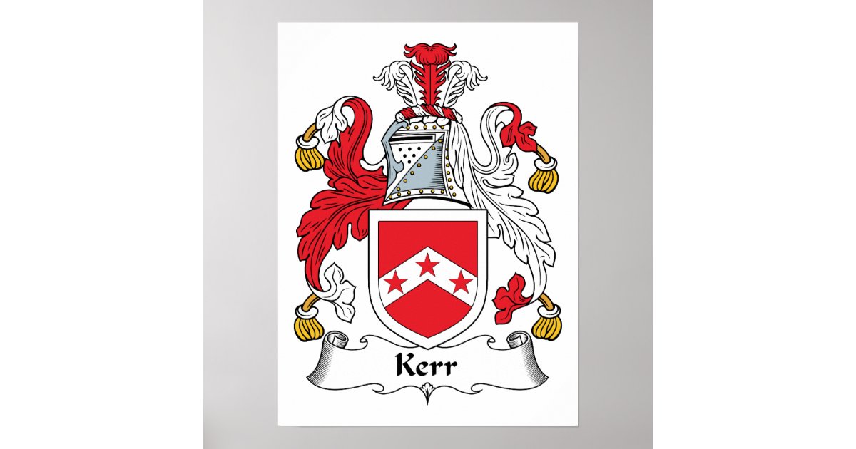Kerr Family Crest Poster | Zazzle