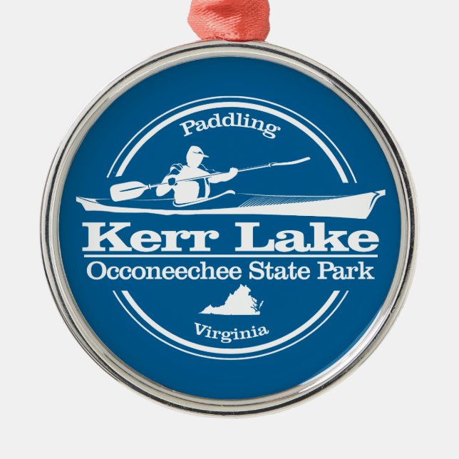 Kerr Lake (SK) Metal Ornament (Front)