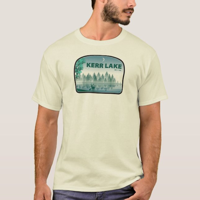 Kerr Lake Virginia North Carolina Deer T-Shirt (Front)