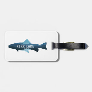 Kerr Lake Virginia North Carolina Fish Luggage Tag