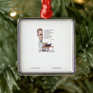 Kerr/London James Joyce & English Is Torture Quote Metal Ornament