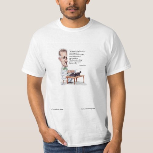 KerrLondon James Joyce  English Is Torture Quote T_Shirt
