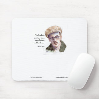 Kerr/London James Joyce & "God Spoke" Quote Mouse Pad
