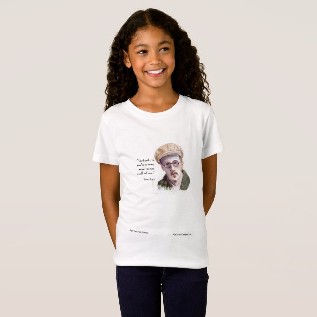 Kerr/London James Joyce & "God Spoke" Quote T-Shirt (Front Full)
