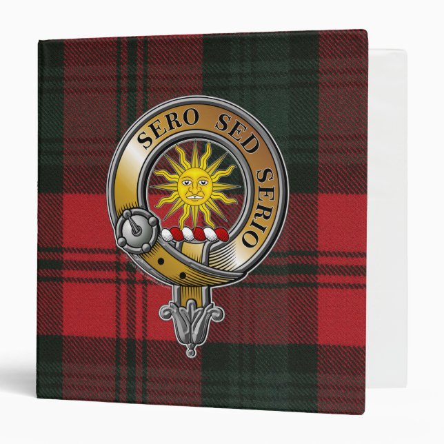 Kerr Tartan & Badge 3 Ring Binder (Front/Inside)