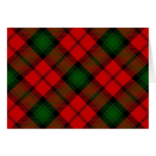 Kerr tartan red green plaid (Front Horizontal)