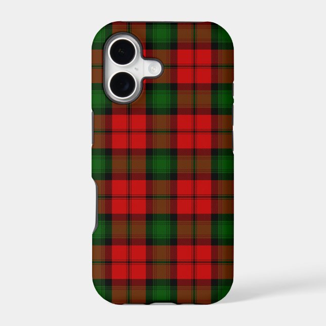 Kerr tartan red green plaid Case-Mate iPhone case (Back)