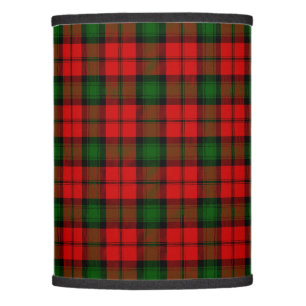 Kerr tartan red green plaid lamp shade