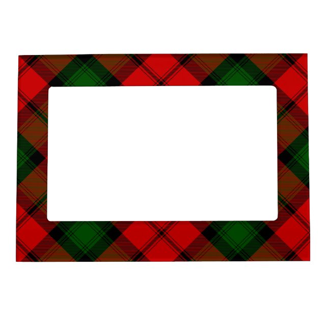 Kerr tartan red green plaid magnetic frame (Front)