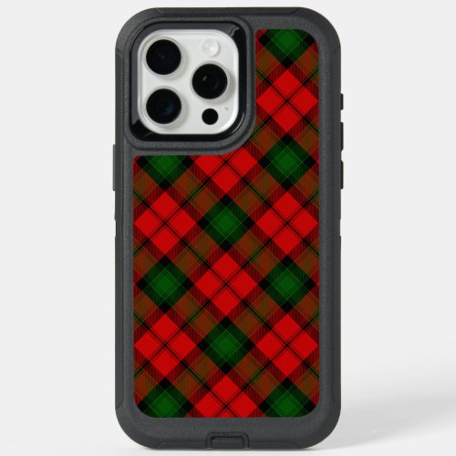 Kerr tartan red green plaid iPhone 15 pro max case