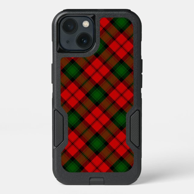 Kerr tartan red green plaid otterbox iPhone case (Back)