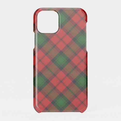 Kerr tartan red green plaid iPhone 11 pro case