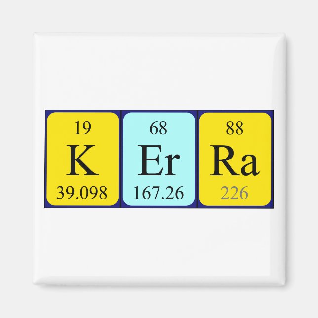 Kerra periodic table name magnet (Front)