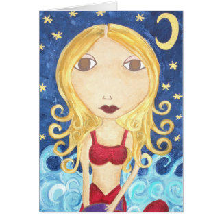 Kerri Ambrosino Art Card Mermaid Ocean