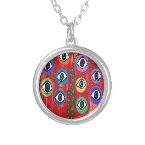 Kerri Ambrosino Art Tree of Life Evil Eye Necklace