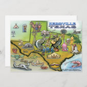 Kerrville TEXAS Map Card (Front/Back)