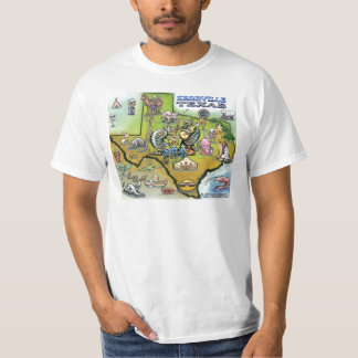 Kerrville TEXAS Map Tee
