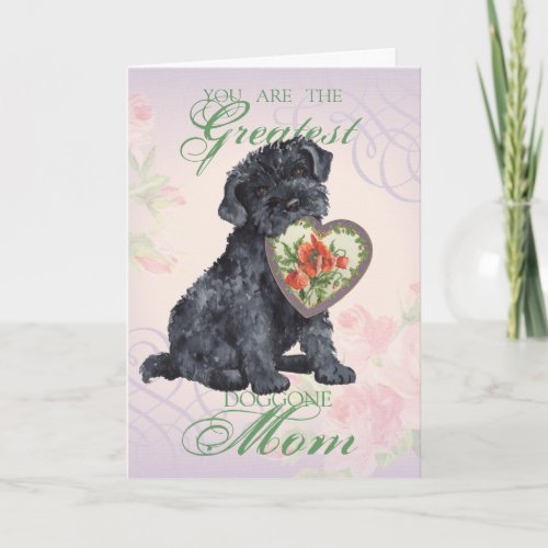 Kerry Blue Heart Mom Card
