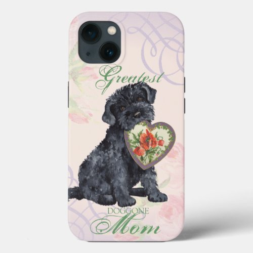 Kerry Blue Heart Mom iPhone 13 Case