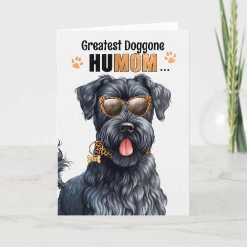 Kerry Blue Terrier Best HuMOM Ever Mothers Day Holiday Card