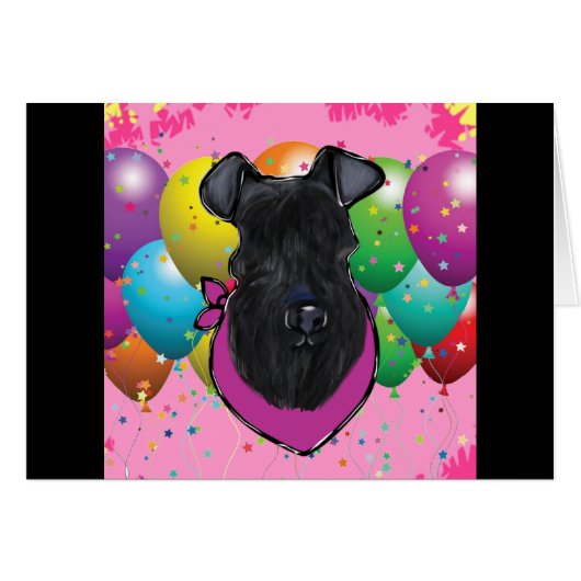 Kerry Blue Terrier Birthday (Front Horizontal)
