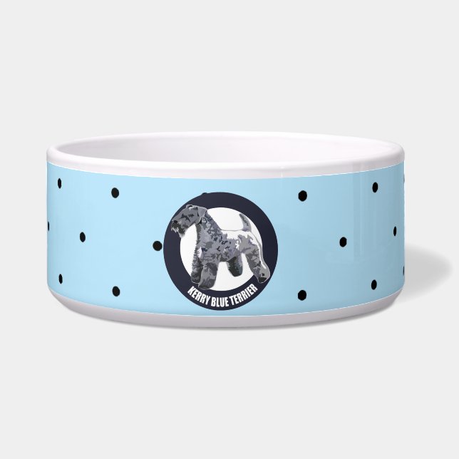 Kerry Blue Terrier Bowl (Front)