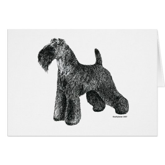 Kerry Blue Terrier Cards (Front Horizontal)