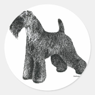 Kerry Blue Terrier Classic Round Sticker