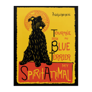 Kerry Blue Terrier Cute Dog Wall Art
